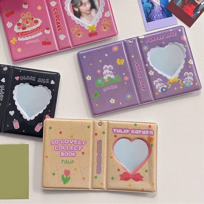 (itspico) 40slot mini collect book motif tulip purple love photo album for photocard kolbuk 1p