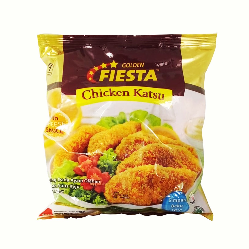 

GOLDEN FIESTA CHICKEN KATSU WITH CHEESE SAUCE 500G