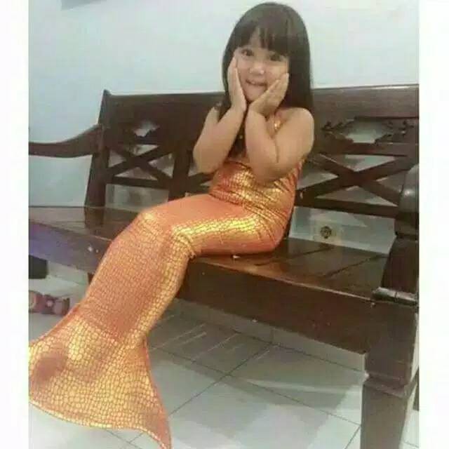 Baju  mermaid putri duyung mainan anak anak harga grosir