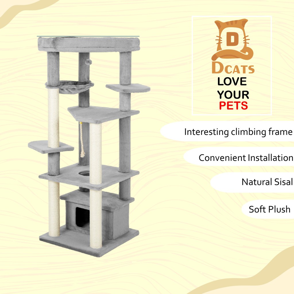 Dcats / Cat Condo / Cat Tree / Cat House / Garukan Kucing / Kandang Kitten / Panjatan Kitten Bengal