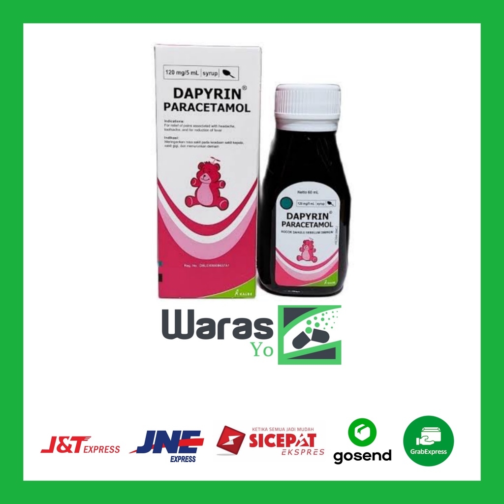 [SW] Dapyrin Paracetamol Syrup 60 ml//DAPYRIN SIRUP 60ML / Dapyrin Sirup 60 ml