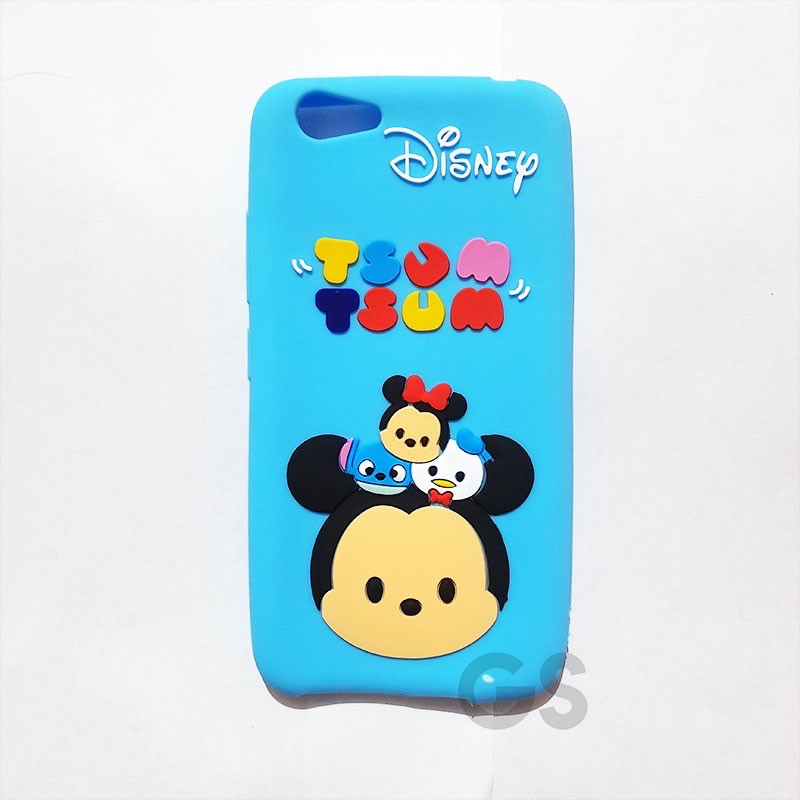 Silikon 3D karakter Silicon   VIVO Y53 2017 softcase boneka karakter lucu / silikon tebal karakter lucu / case anak anak warna biru / pelindung hp