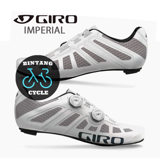 Sepatu Sepeda Cleat GIRO IMPERIAL Cycling Shoes WHITE - Sepatu Cleat Road Bike
