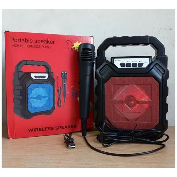 Speaker NGAMEN Bluetooth 702 H 703 H 668H BONUS MIC - speker karaoke portable bluetooth 668H