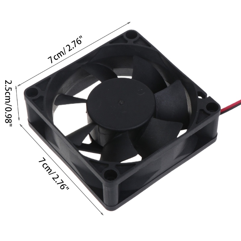 Bt Untuk DC Brushless Cooling Fan 70mm XH2.54 2P Dual Bearing PC Untuk Case Server