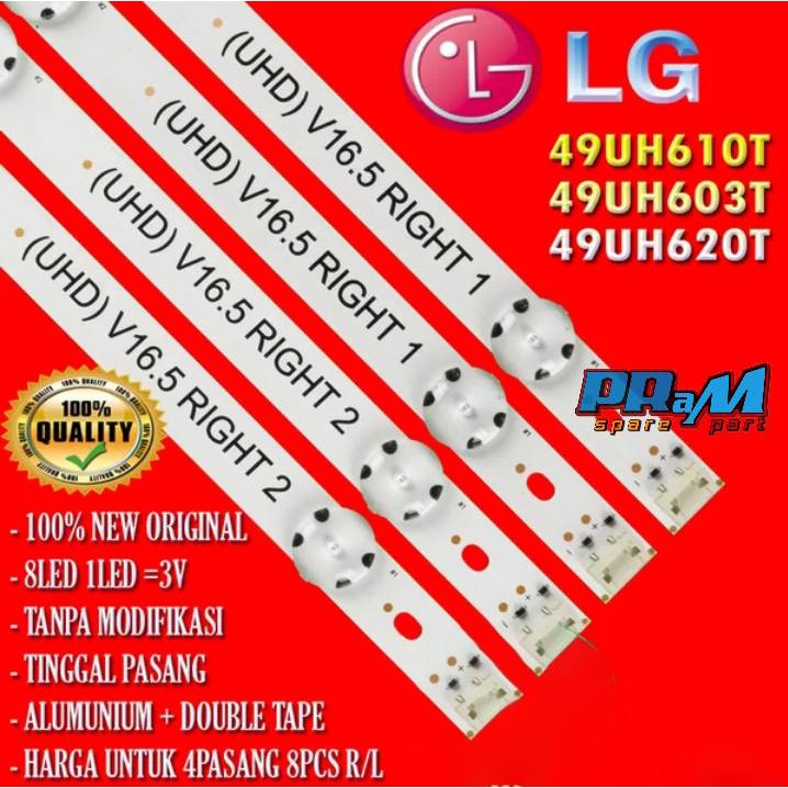 BACKLIGHT TV LED LG 49 INC 49UH610T - LAMPU BL TV LG 49UH610 T 49UH603T 49UH620T 49UH610 49UH603 49U