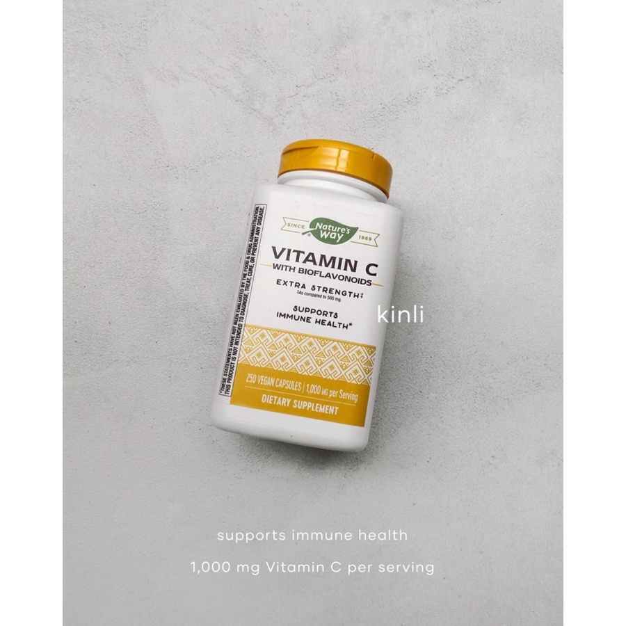 natures way vitamin C 1000mg 250 capsules bio flavonoids