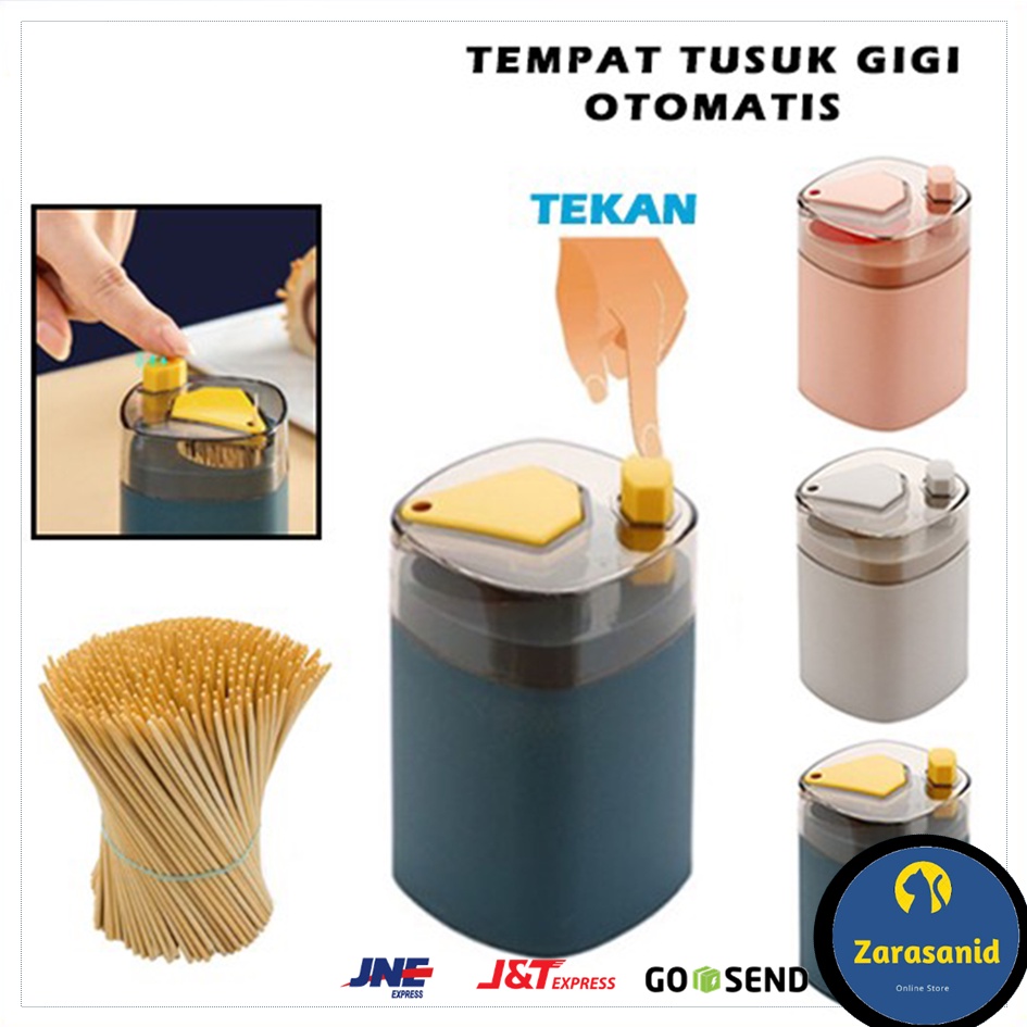 Tempat Tusuk Gigi Otomatis Wadah Tusuk Gigi Automatic Toothpick Holder