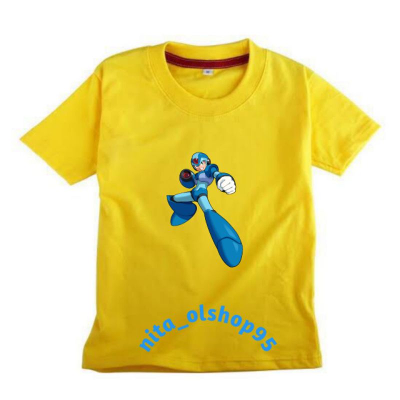 baju anak megaman / kaos anak karakter mega man