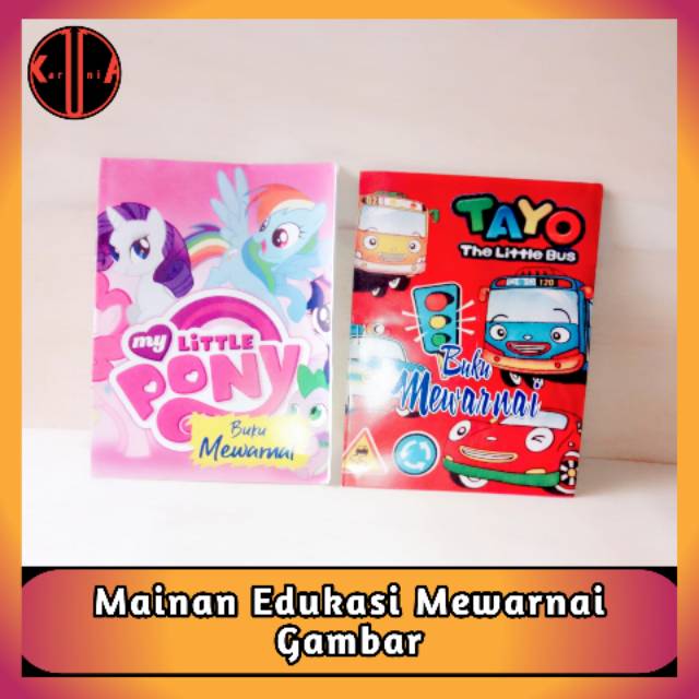 5 pcs Mainan Edukasi Buku Mewarnai / Mewarnai Gambar