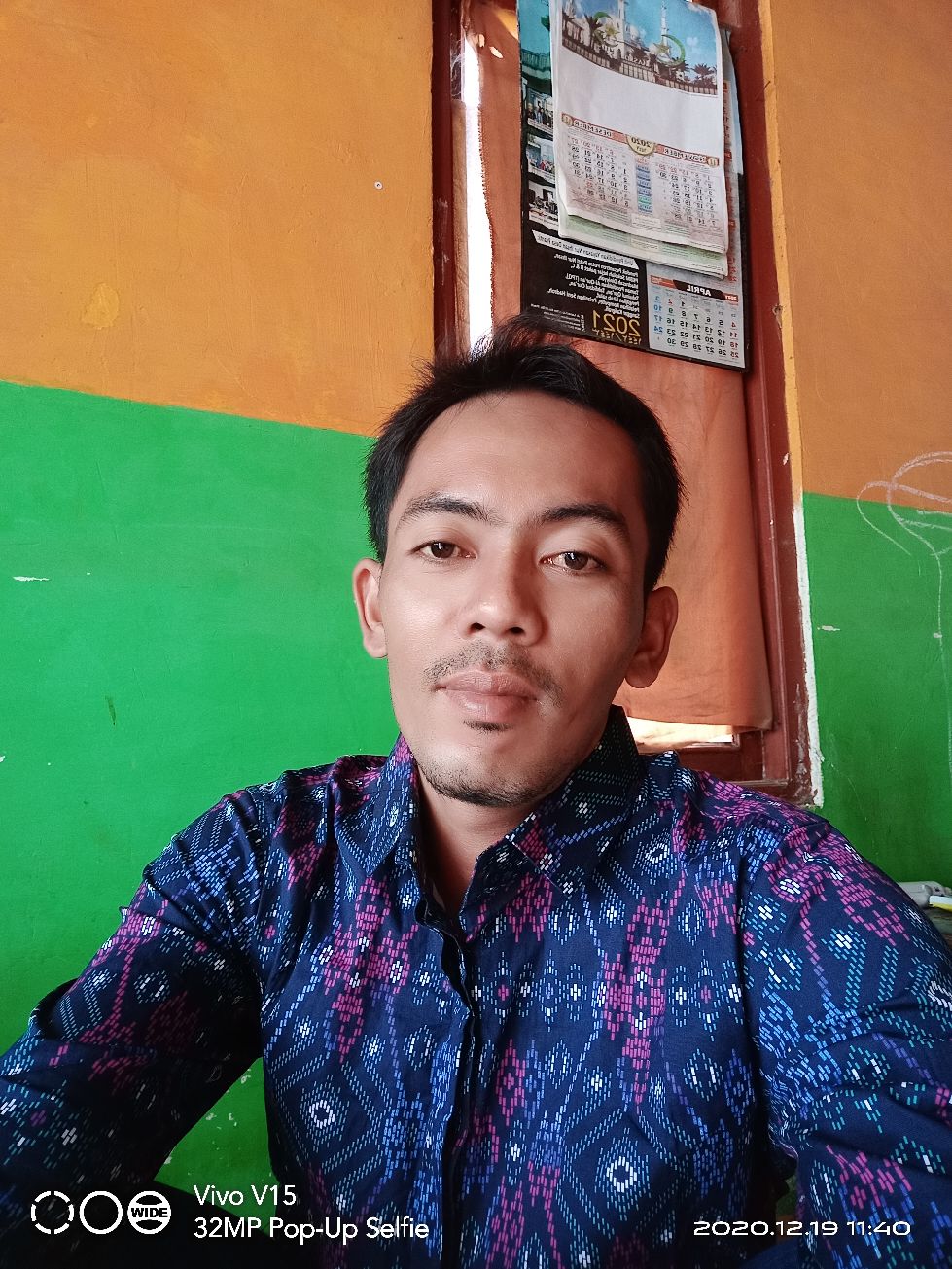 Credomenstore Kemeja Batik Navy / Kemeja Batik Pria Lengan Panjang / Baju Batik Cowok