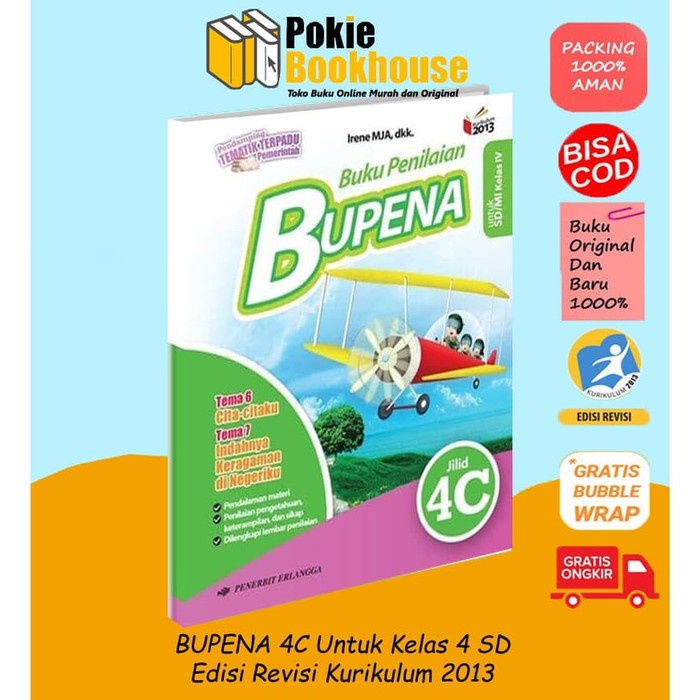 

❤BISA COD❤ BEST SELLER ORIGINAL BUPENA 4C KELAS 4 K13N ERLANGGA IRENE DKK