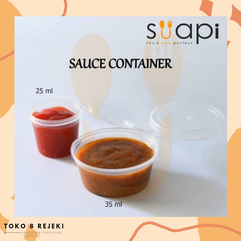 

Suapi Cup Saos / Sauce Container 25 ml/35 ml