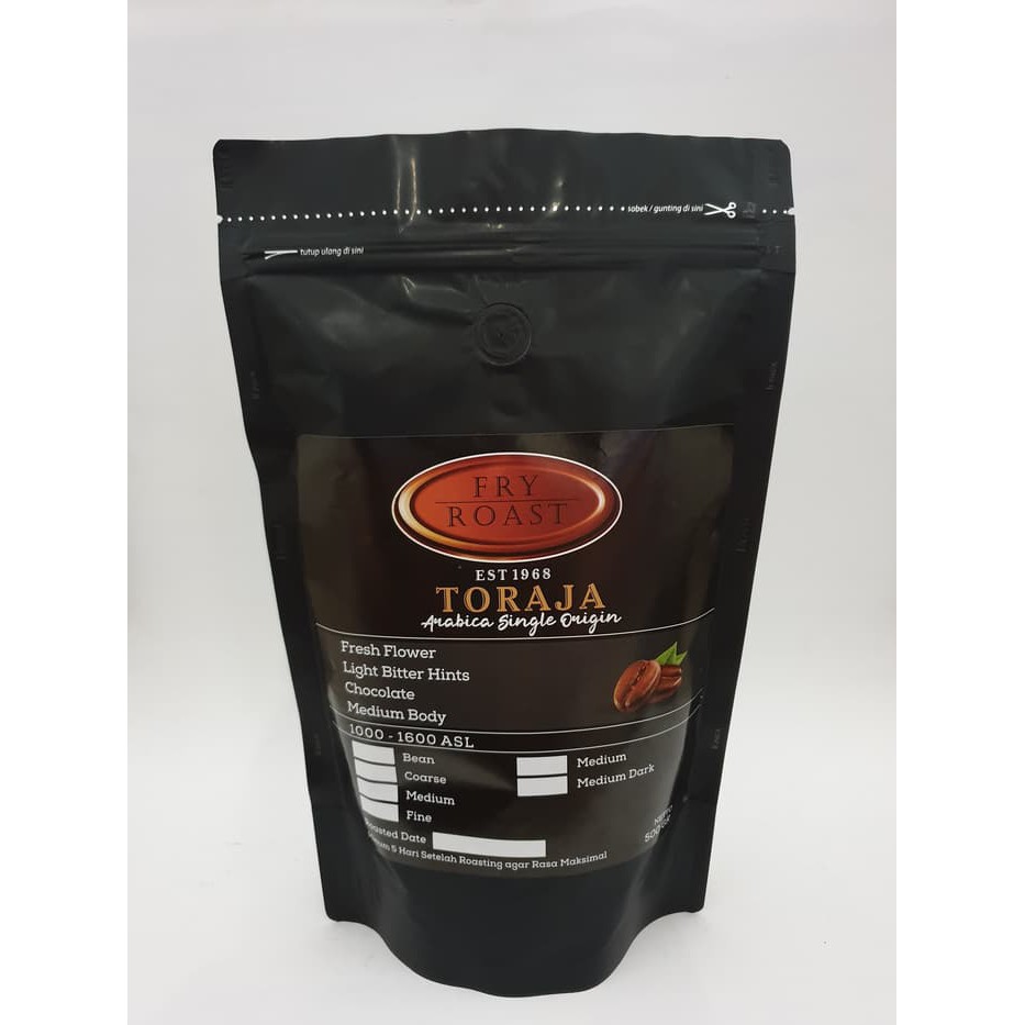 

KOPI ARABIKA TORAJA 500 GRAM BIJI DAN BUBUK - kkp084