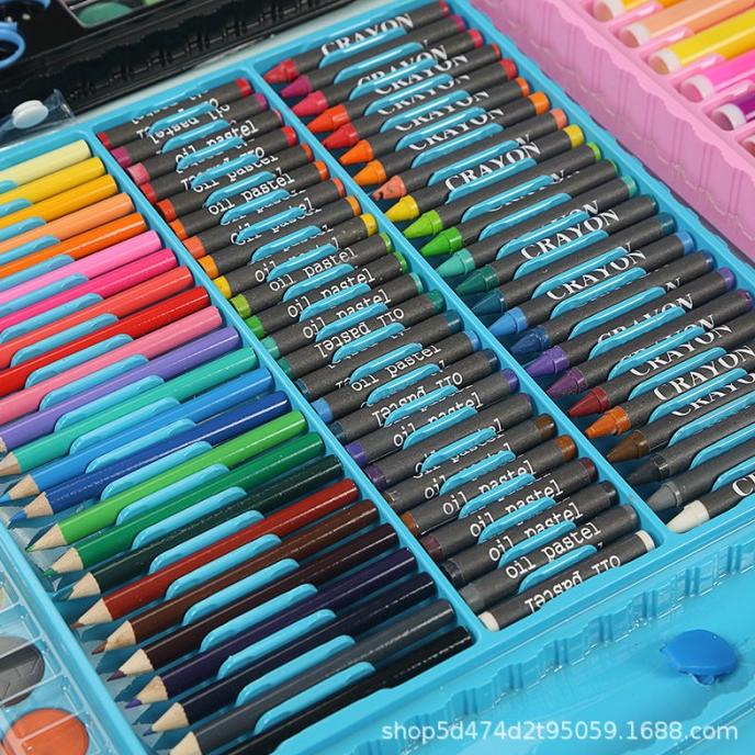 

Art Set Crayon Pensil Warna Cat Warna 150 pcs