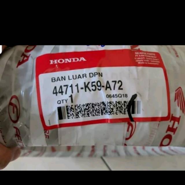 44711-K59-A72 BAN LUAR DEPAN 90 80 14 TUBLESS VARIO 150 2018 DEPAN 44711K59A72 AHM