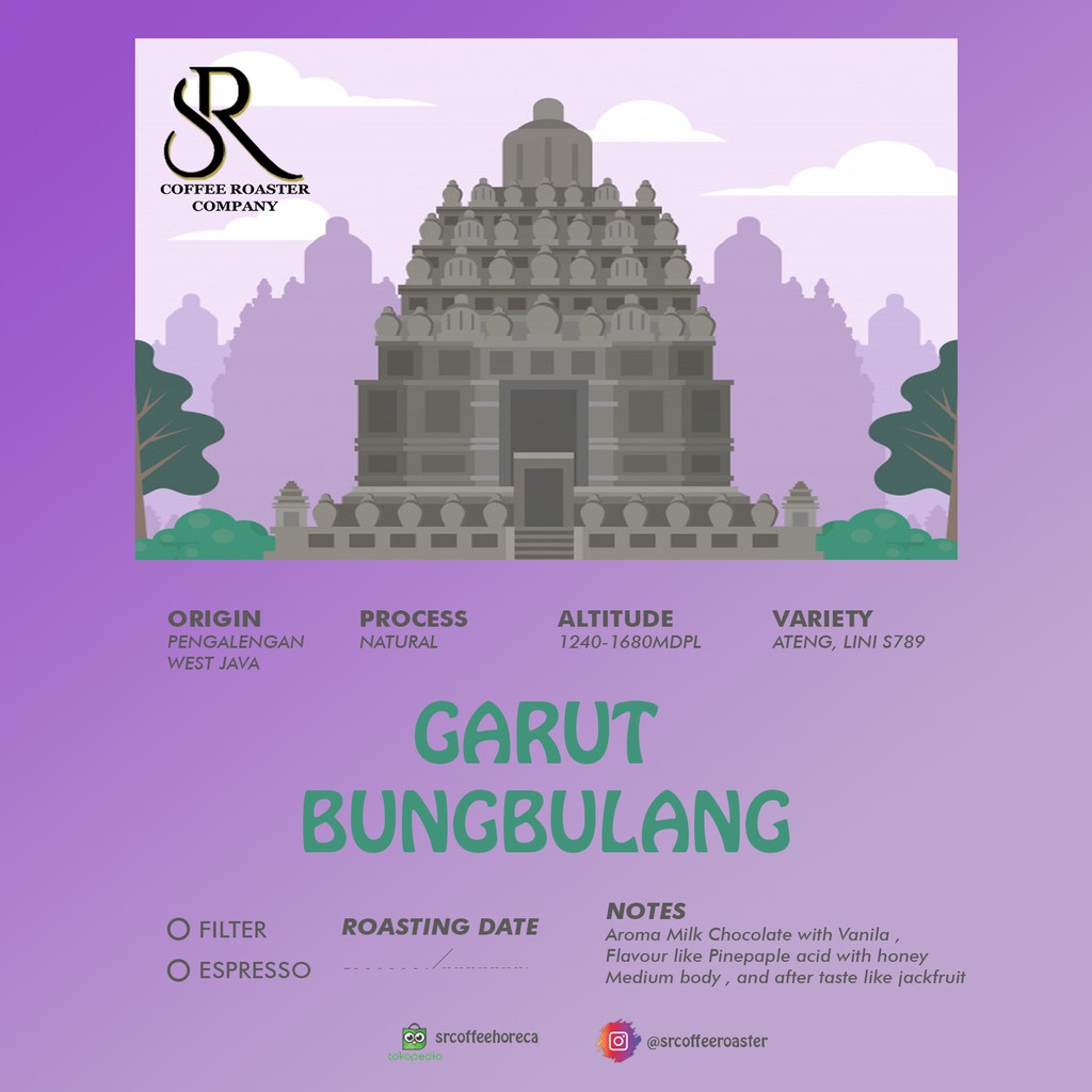 

Kopi Arabica Garut Natural 200gr - Arabika Roasted Beans