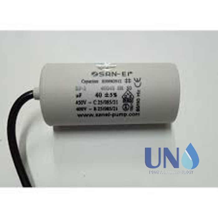 40 uf / 450 Volt SanEi Capacitor / Kapasitor Bulat Pompa Air