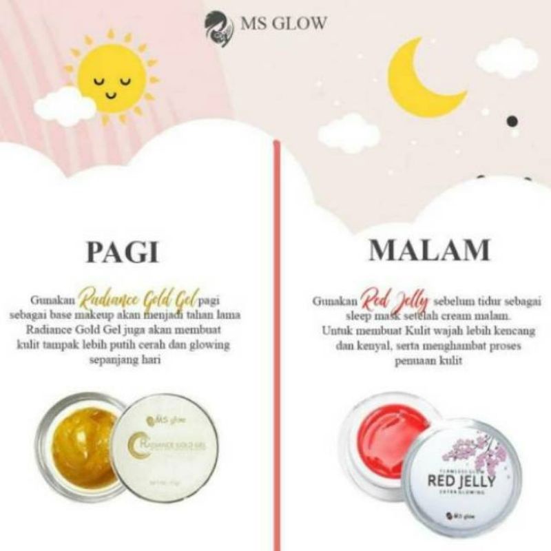 MS glow radiance gold gel / radiance gold MS glow / jelly glowing