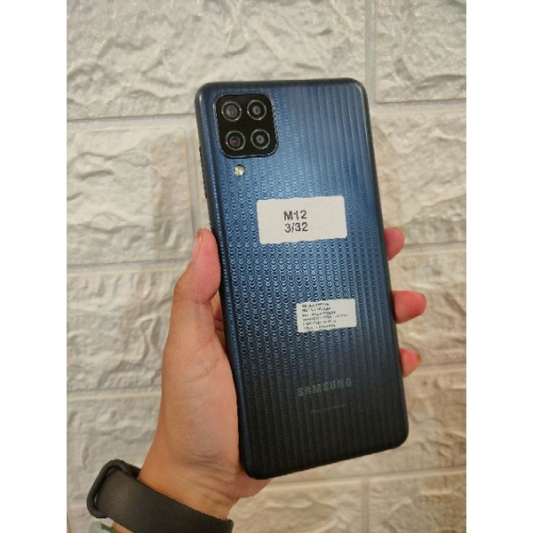 SAMSUNG M12 RAM 3GB INTERNAL 32GB SECOND BERGARANSI