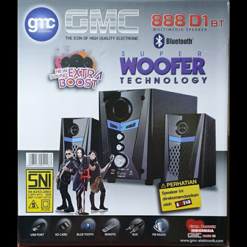 Speaker GMC 888D1-BT / Speaker Bluetooth