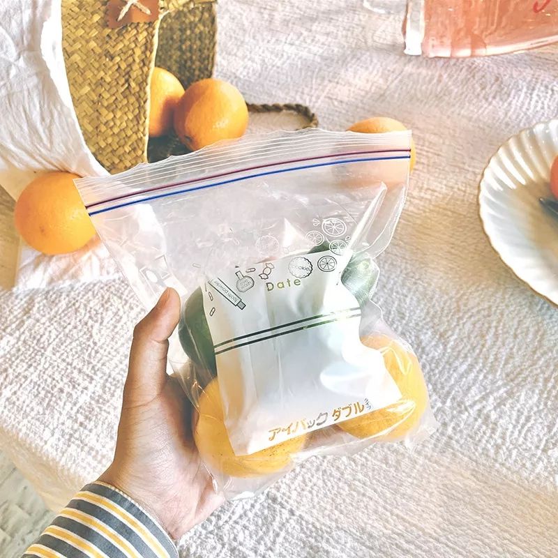 Food zipper bag/Plastik penyimpanan makanan snack buah S M L