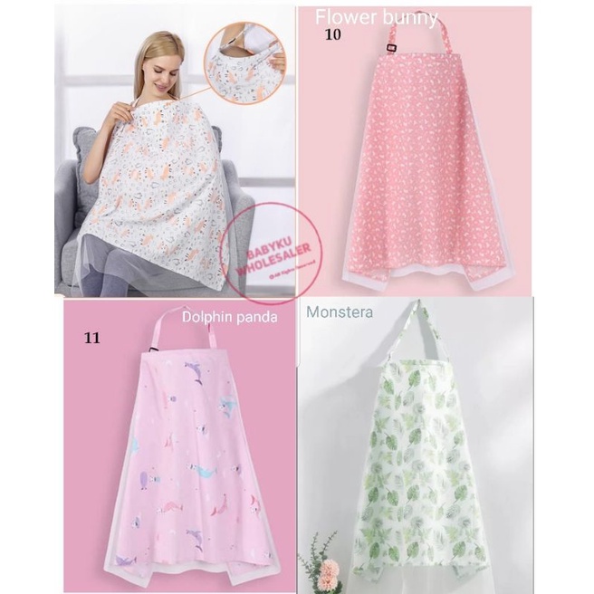 Nursing cover apron kain penutup menyusui