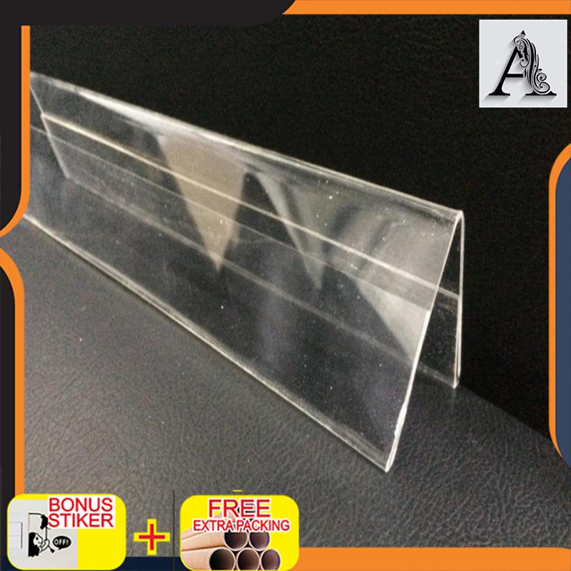 

Grosir AKRILIK NAMA MEJA / ACRYLIC MEJA PANITIA / DISPLAY NAMA / PERPUSTAKAAN - 65cmx15cm
