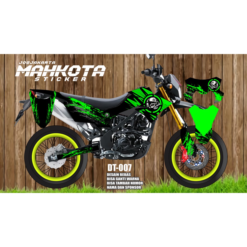 Decal dekal stiker striping kawasaki dtracker 150