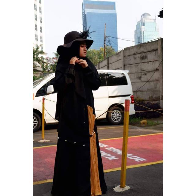 Gmis nk plisket set hijab