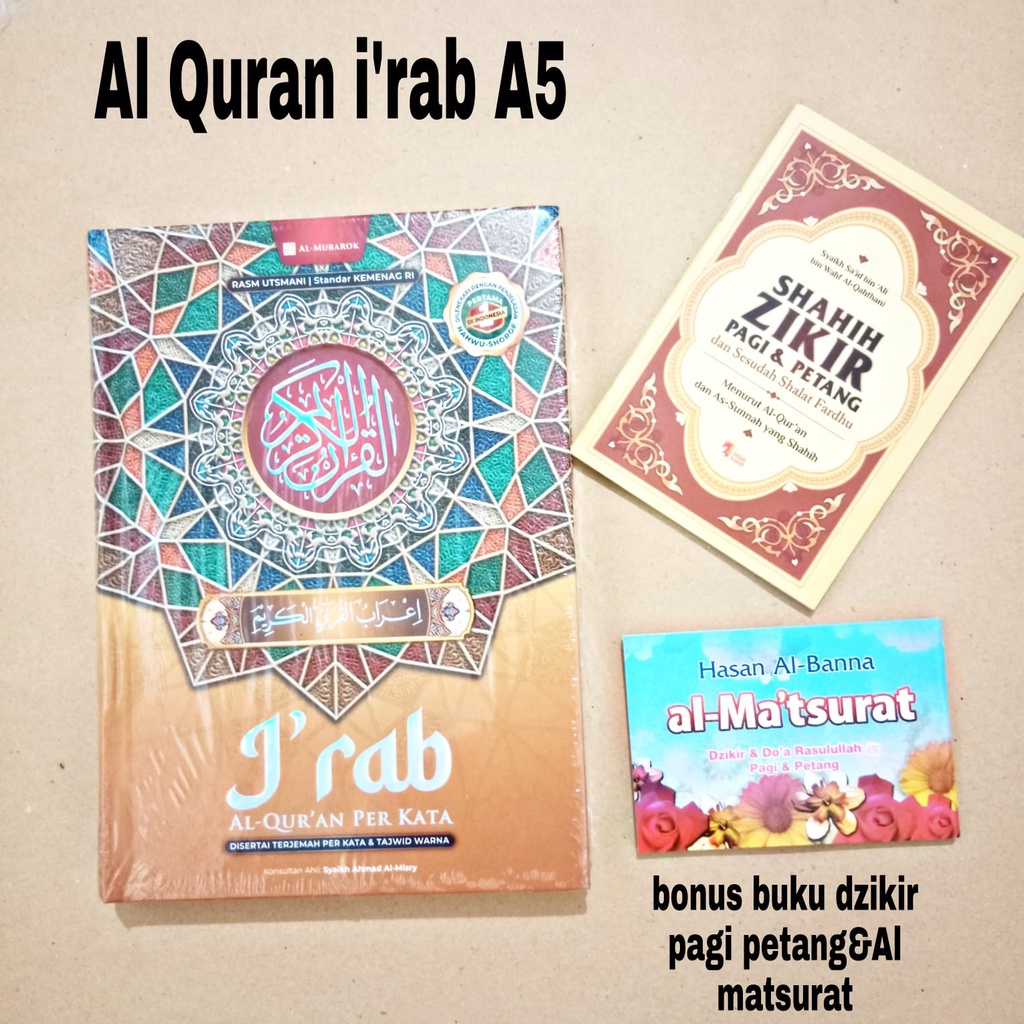 Alquran I'rab Nahwu Shorof A5 Alquran Irab Perkata Terjemah Tajwid A5