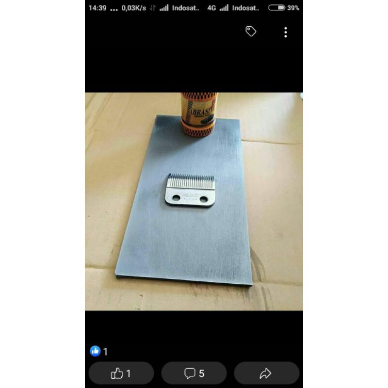 plat besi untuk asah mata pisau clipper