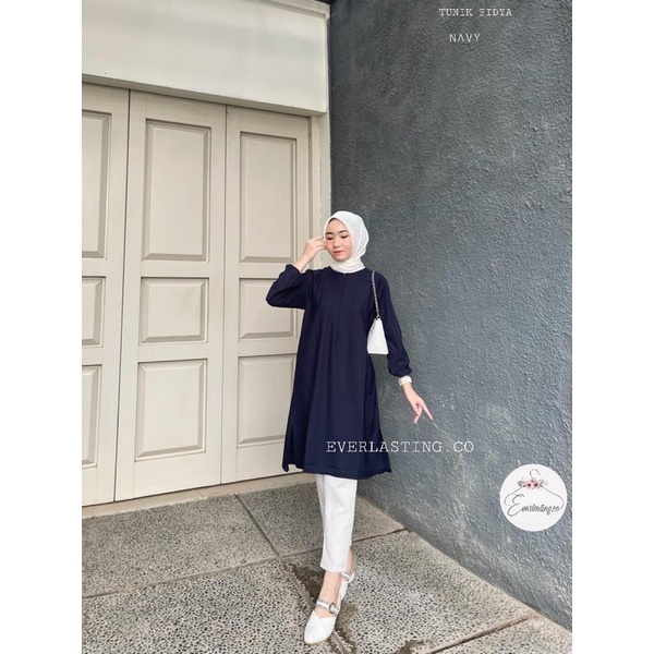 TUNIK FIDYA/TUNIK WANITA/ATASAN WANITA/BAHAN SHAKILA IMPORT