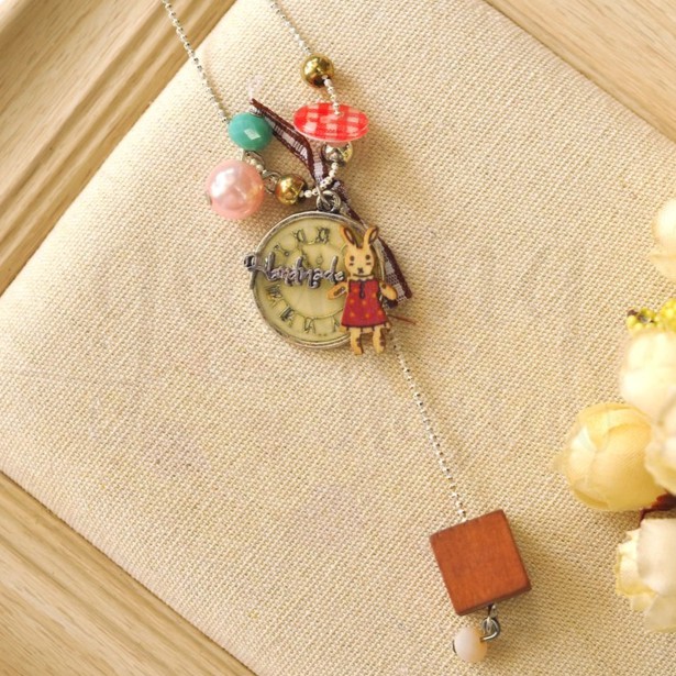 Kalung Cute Rabbit Handmade Kelinci Cantik Unik Lucu GH 204205