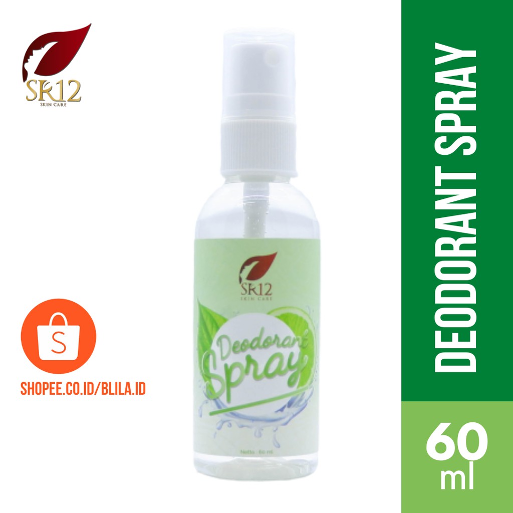 DEODORANT TAWAS SPRAY SR12 60ml Non Alkohol Mencerahkan Ketiak Menghilangkan Bau Ketiak Bau Badan