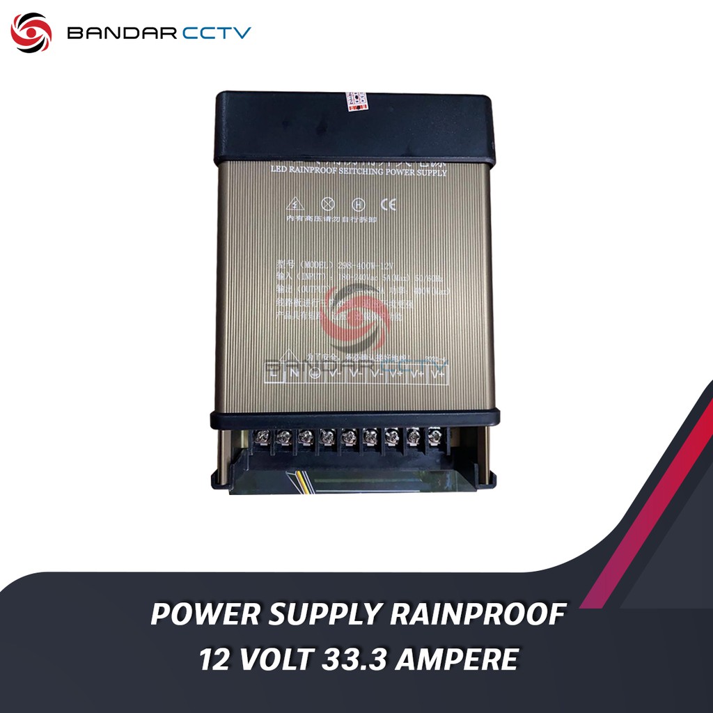 Led Rainproof Switching Power Supply 12 Volt 33.3 Ampere