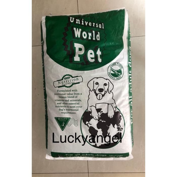 

(GOSEND & GRAB) UNIVERSAL WORLD DOG LAMB 20KG / Makanan Anjing/Dog Food 20KG