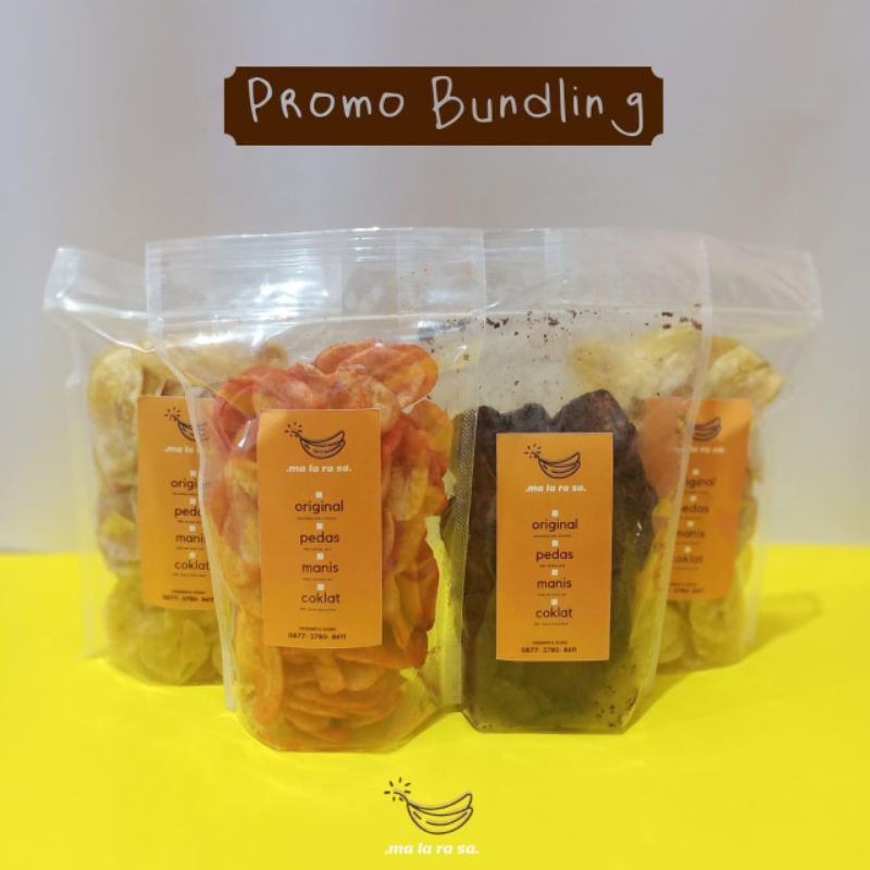 

Promo Bundling Keripik Pisang Malarasa