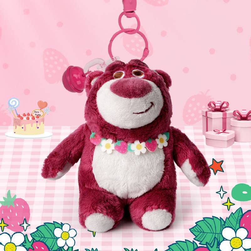 12cm/4.7in Toy Story Series Characters Lots-O'-Huggin'Bear Doll Plush Key Chain Pendant Toy