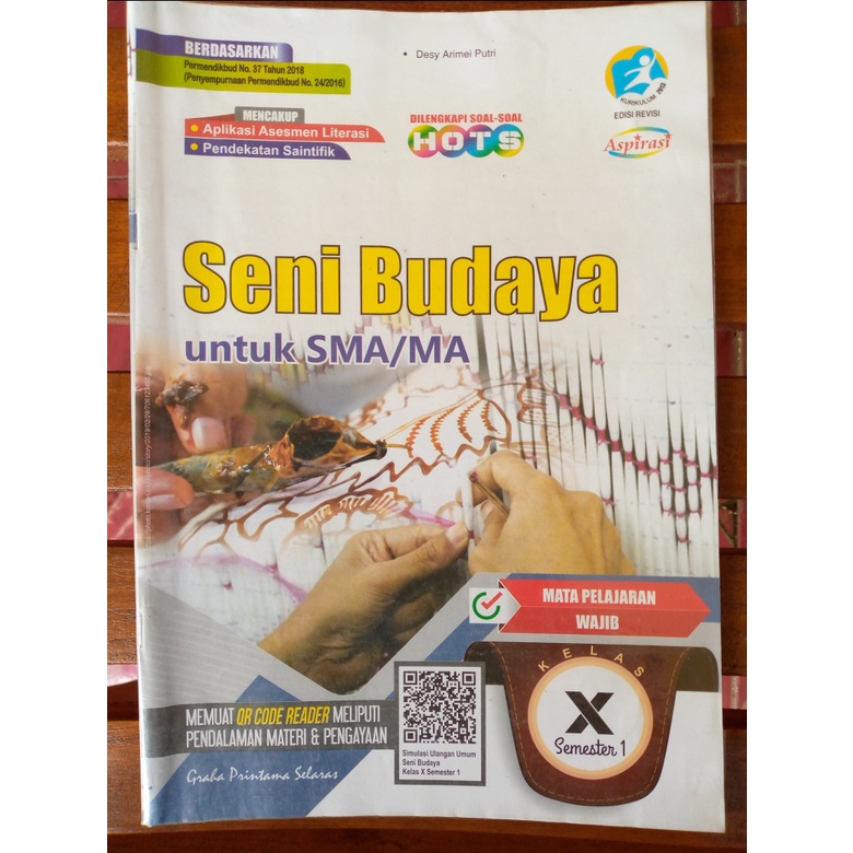 [PRELOVED] LKS Seni Budaya Wajib SMA/MA Kelas 10/X Semester 1