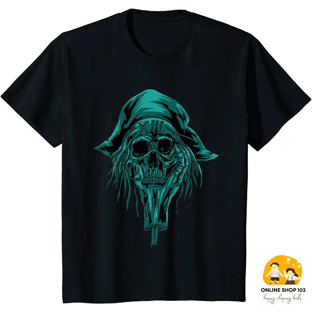 Baju Anak Pirate Skull Sea Thief Buccaneer Cool Sailor Man Gift Idea T-Shirt Kaos Anak Pakaian anak 