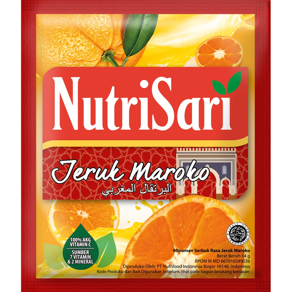 

NutriSari Jeruk Maroko 1 PACK (4 RENCENG)