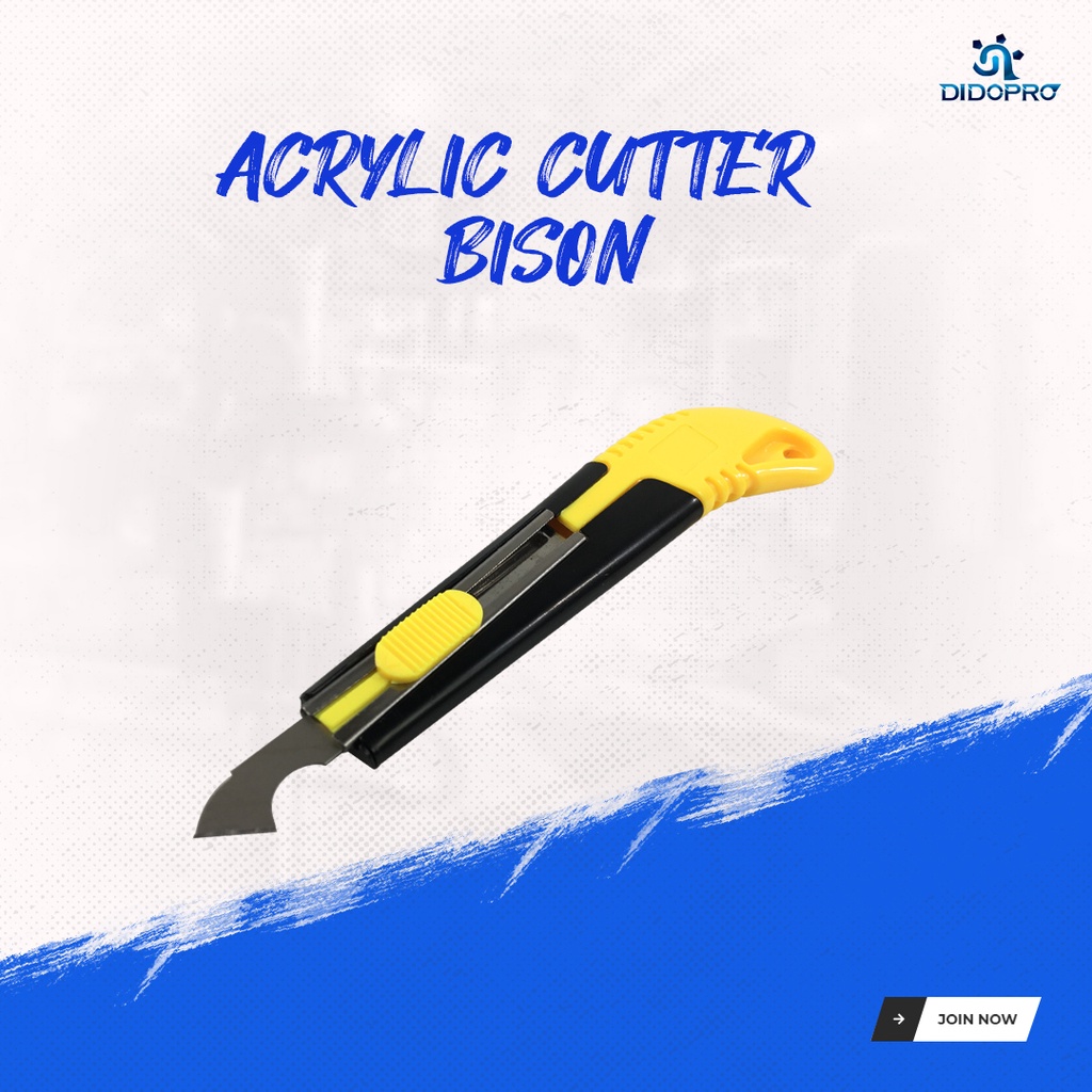 Pisau Potong Plastik Akrilik BISON KS1880 Acrylic Plastic Cutter