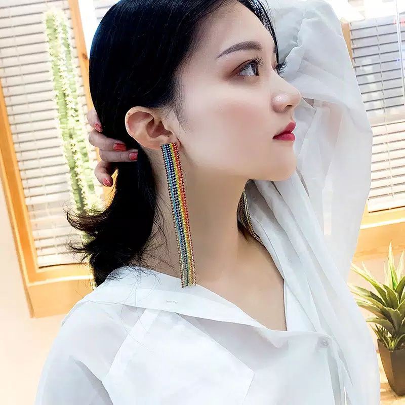 anting korea import. korean earrings anting panjang