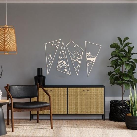 Jual HIASAN DINDING LASER CUT TREE ABSTRACT | WALL DECOR LASER CUT KAYU