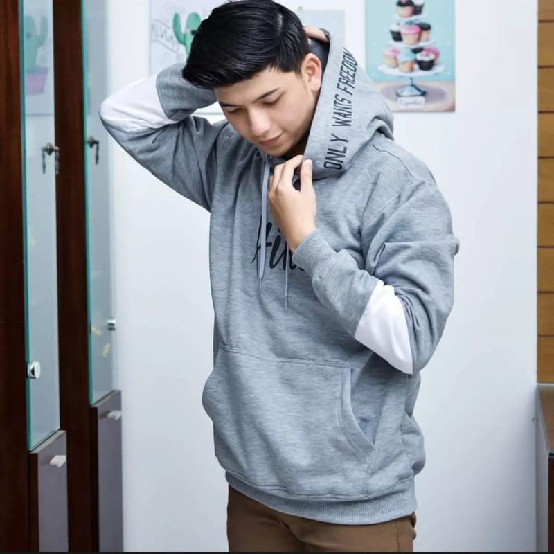 NAZRIL [COD] BASIC SWEATER || SWEATER HOODIE WANITA HIKE|| CRAWNECK SWEATER || SIZE ( M-L-XL )