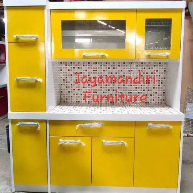  Lemari  sayur dapur  4pintu modern minimalis elegan  