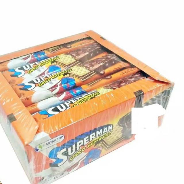 

Superman Wafer Coklat isi 20 pcs