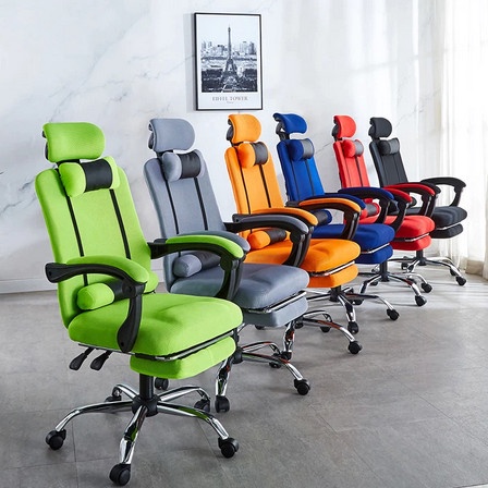 Kursi Kantor Hidrolik Kursi Kerja Kursi Gaming Kursi Pangkas Sandaran Kepala Headrest Plus Bantal