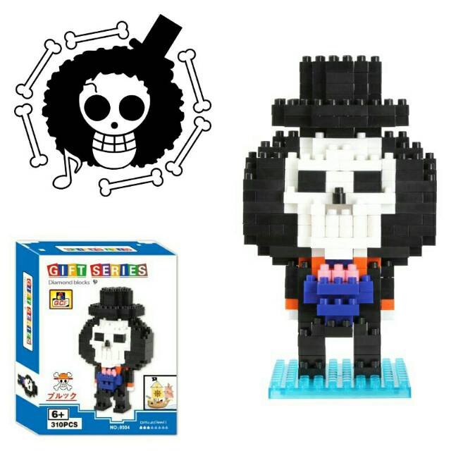 SALE  Nano Block QCF 9504 Character Brook One Piece 
